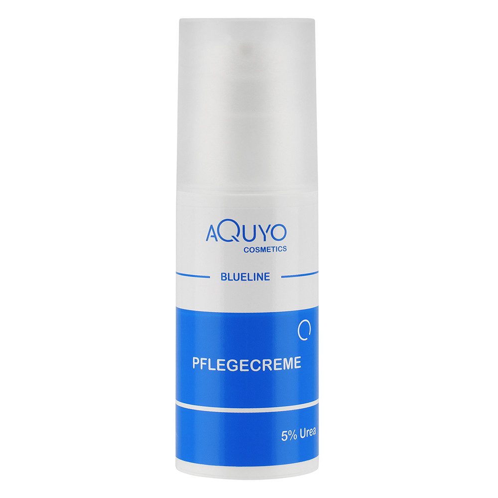 AQUYO Cosmetics Feuchtigkeitscreme Blueline Pflefecreme 5% Urea für trockene Haut oder Schuppenflechte