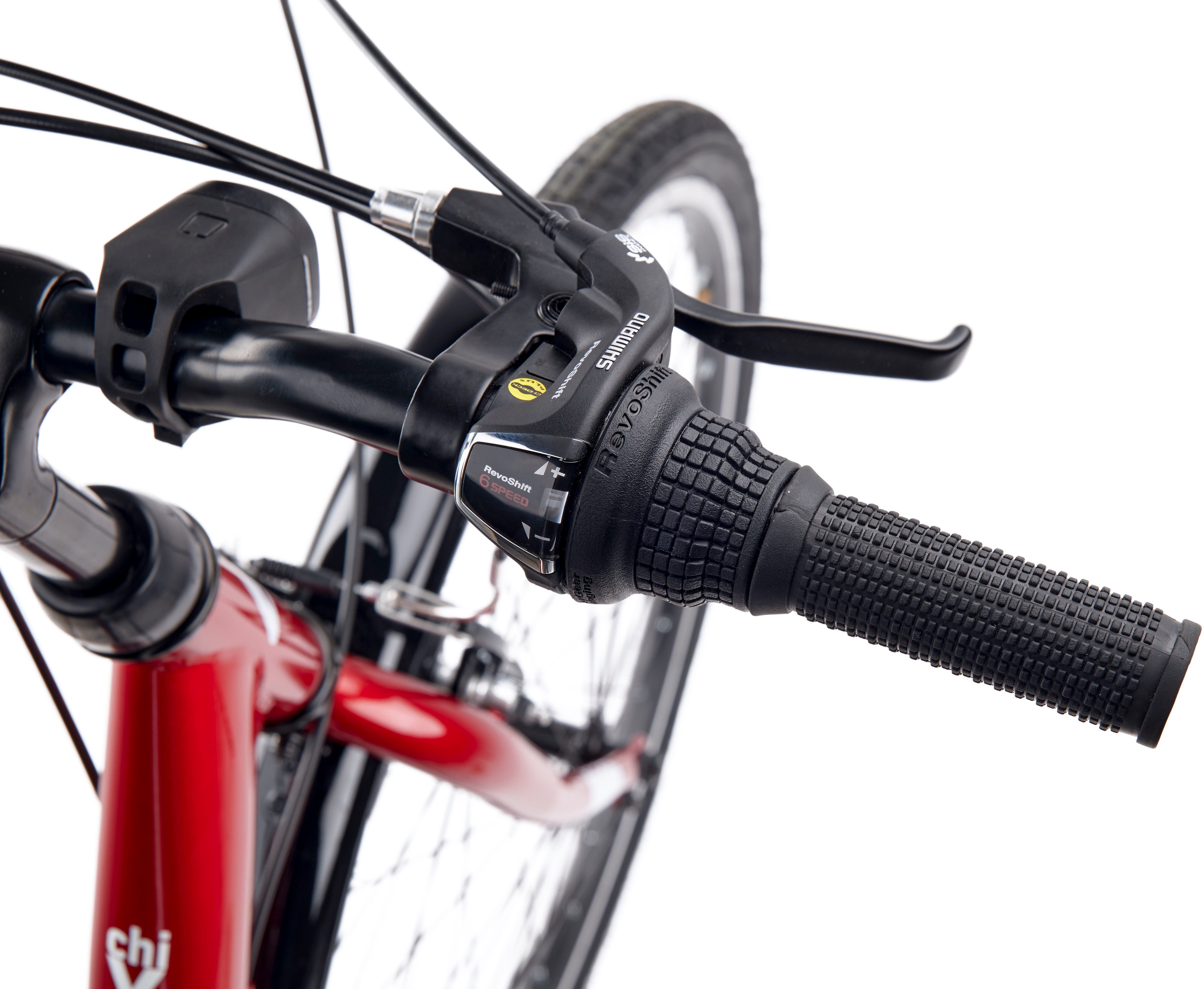S’COOL Jugendfahrrad S'COOL chiX, 6 Gang Shimano, Kettenschaltung, 26 Zoll, Jugendliche, mit Gepäckträger und Schutzblech