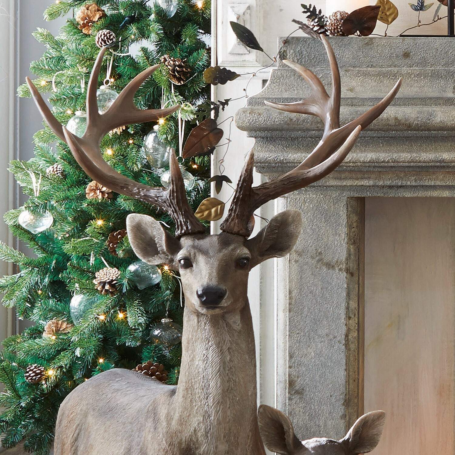 Mirabeau Weihnachtsfigur Hirsch Storm antikbraun (kein Set, kein Set)