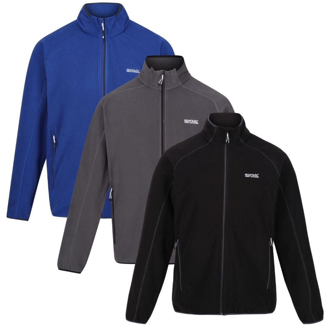 Regatta Fleecejacke Hadfield Herren XXL Jacke Übergrößen Stretchbündchen an günstig online kaufen