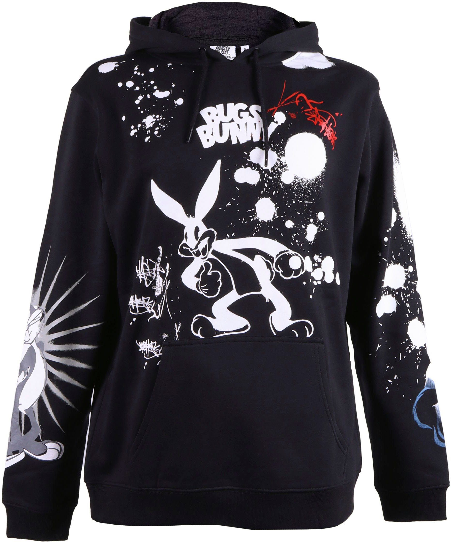 Capelli New York Hoodie Herren Hoodie mit ausgefallenem Bugs Bunny Grafitti