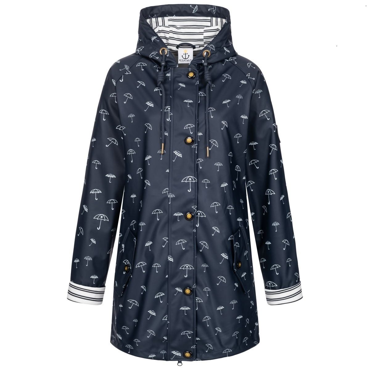 DEPROC Active Regenjacke Friesennerz WIZZARD PEAK WOMEN UMBR auch in Großen Größen erhältlich