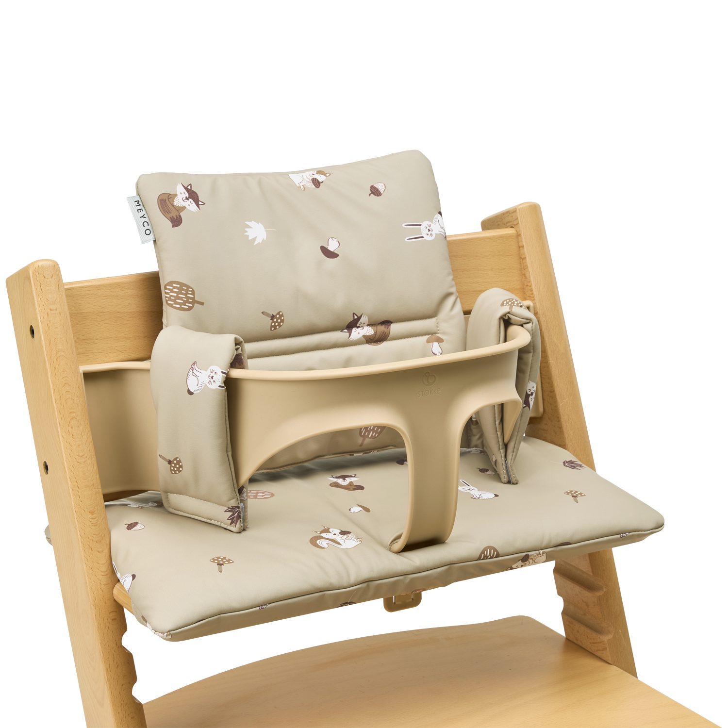 Meyco Baby Sitzverkleinerer Forest Animals Sand, (1-tlg), One size