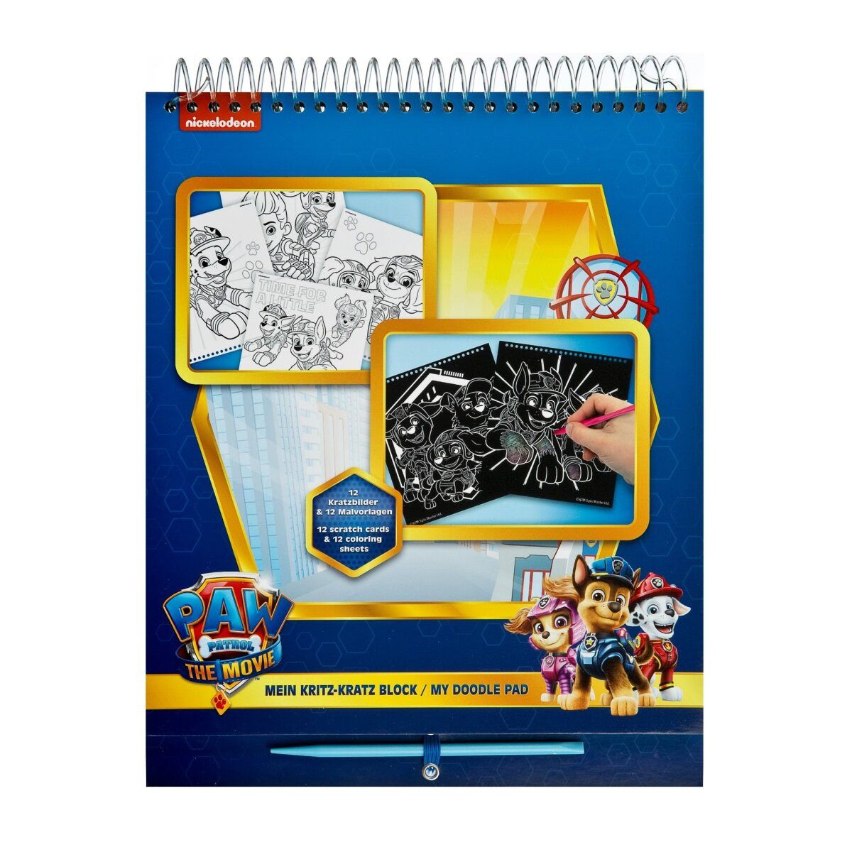 PAW PATROL Kreativset Paw Patrol Krabbenblock Malen & Spielen mit PawPatrol-Helden