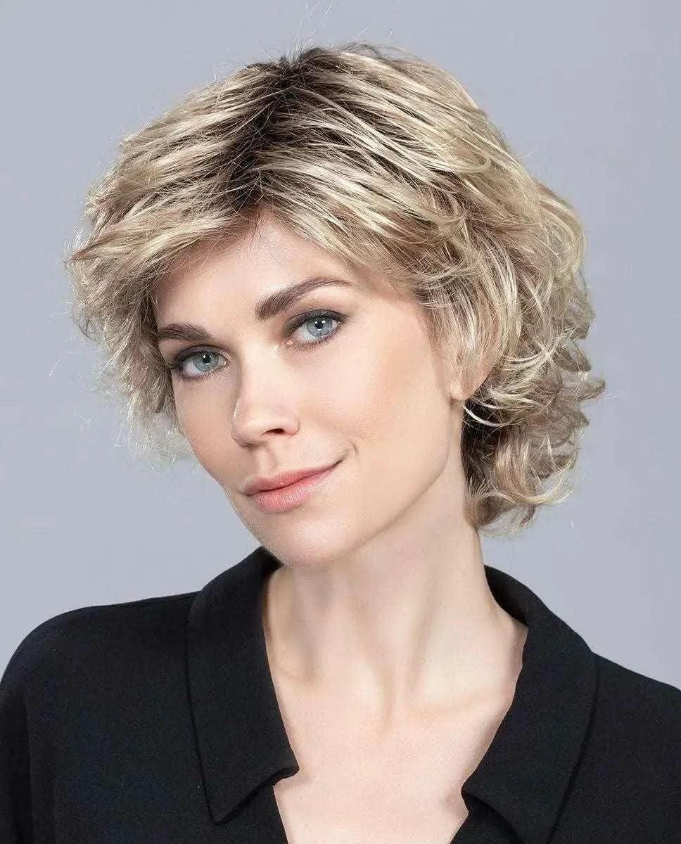 Ellen Wille Kunsthaarperücke Ellen Wille Daily Mono, Natürlicher Kurz-Shag mit Monofilament-Top und Lace-Front bei 68g.