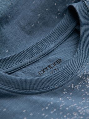 OMBRE Print-Shirt Herren-T-Shirt mit Volldruck und eingestreuten Buchstaben