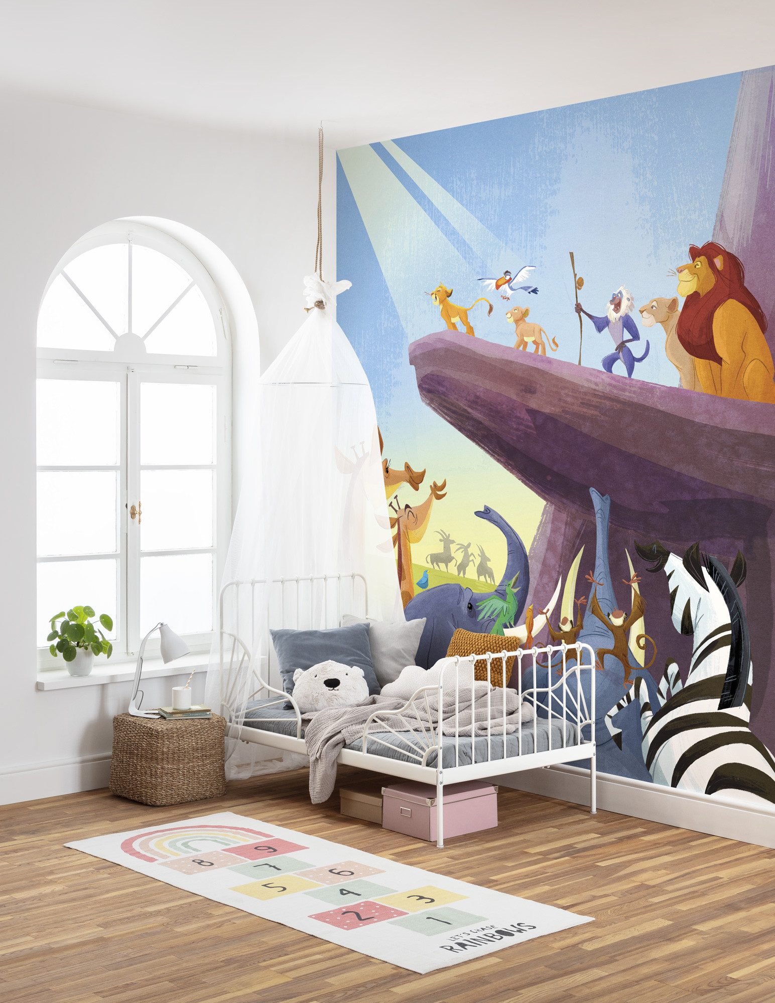 Komar Kindertapete Disney The Lion King Classic Long Live the King, glatt, bedruckt, (Packung, 1 St)