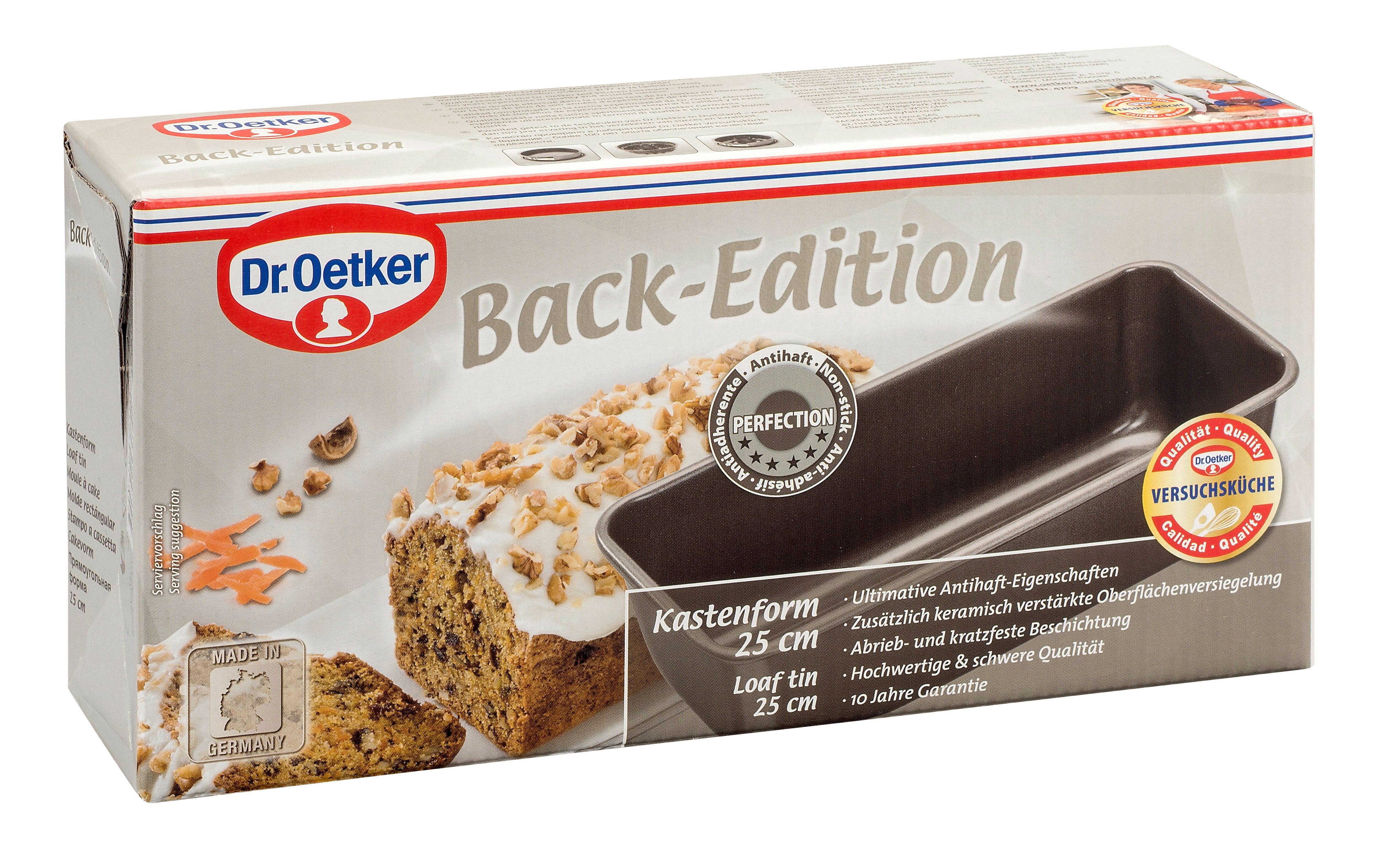 Dr. Oetker Küchenhelfer Kastenform Back-Edition, für Brot und Backkreationen, mit Antihaft-Beschichtung, hitzebeständig bis 230°C
