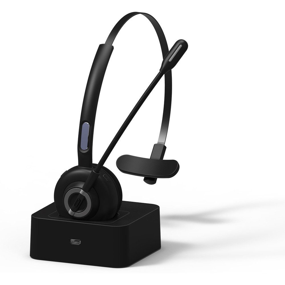 GelldG Bluetooth Headset mit Mikrofon [17 Std. Spielzeit & 10M Reichweite]  Kopfhörer