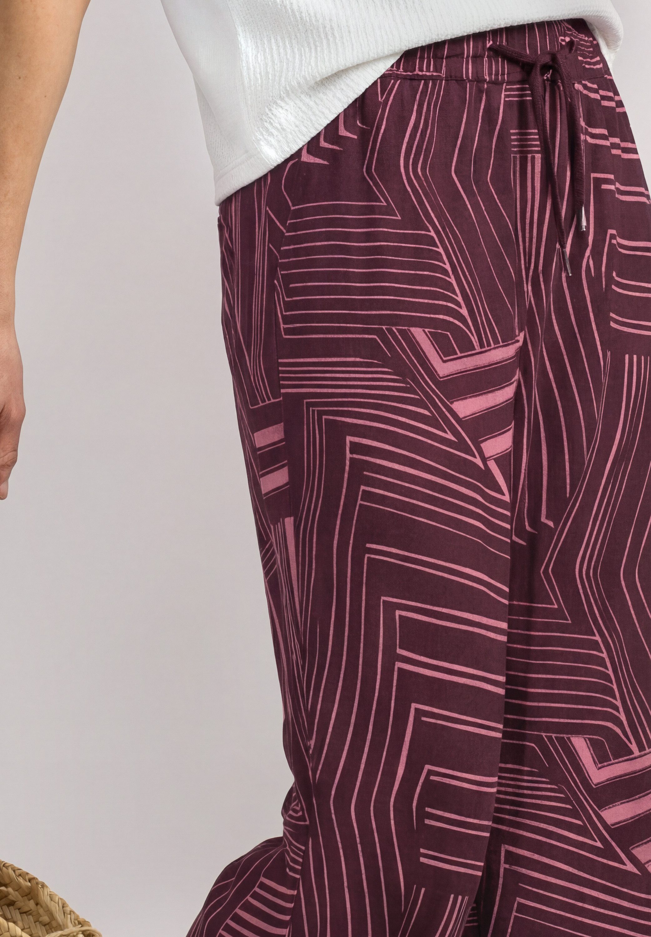 STREET ONE Culotte Style Emee 7/8 High Waist Culotte - Sommerhose - mit Muster