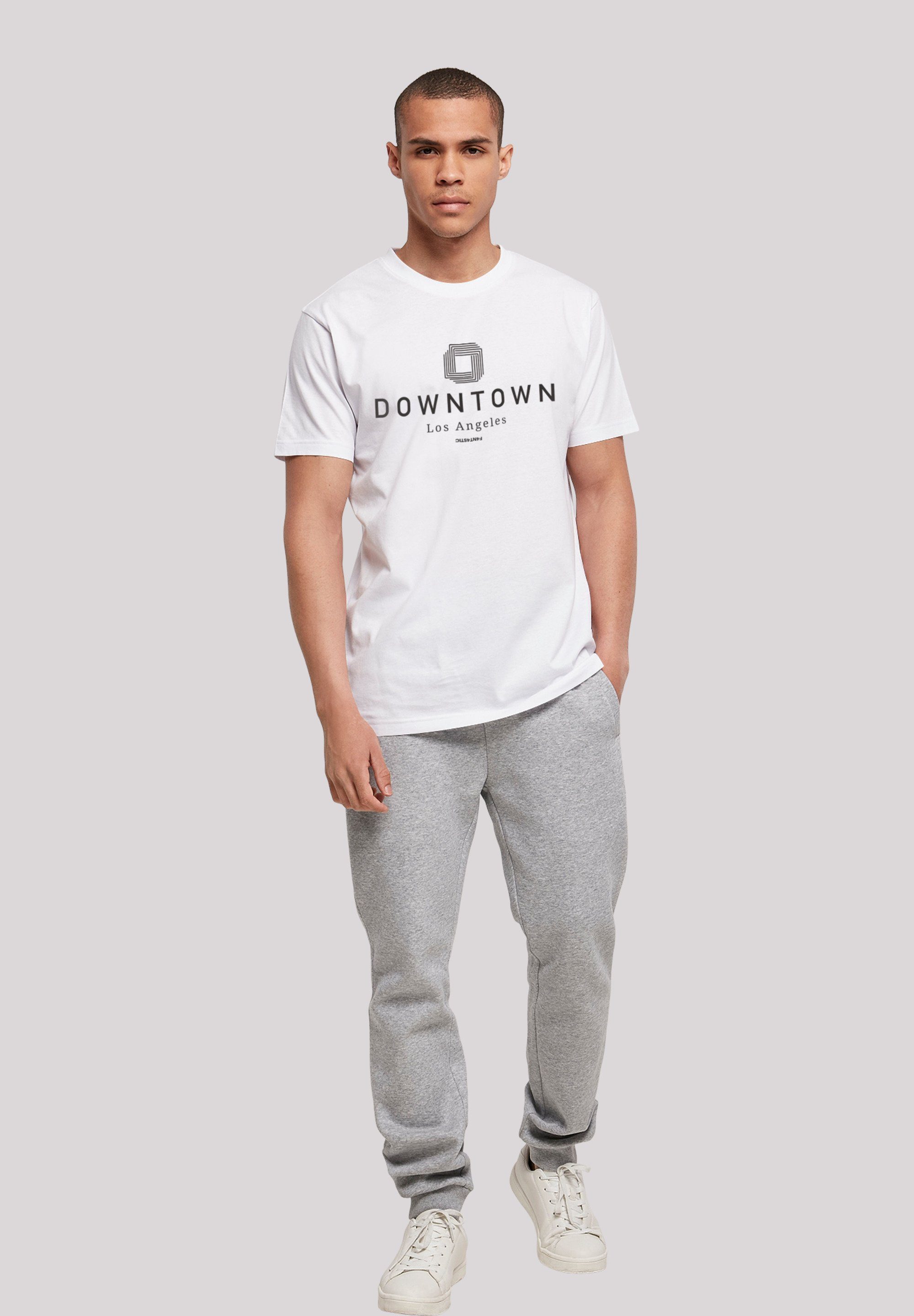LA Downtown weiß UNISEX TEE T-Shirt F4NT4STIC Print