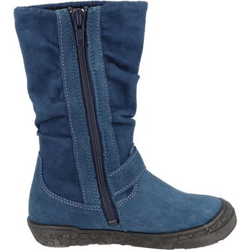 Mädchen Schuhe Leder Tex Stiefel 4152-456-6811 gefüttert Blau Sterne Winterstiefel