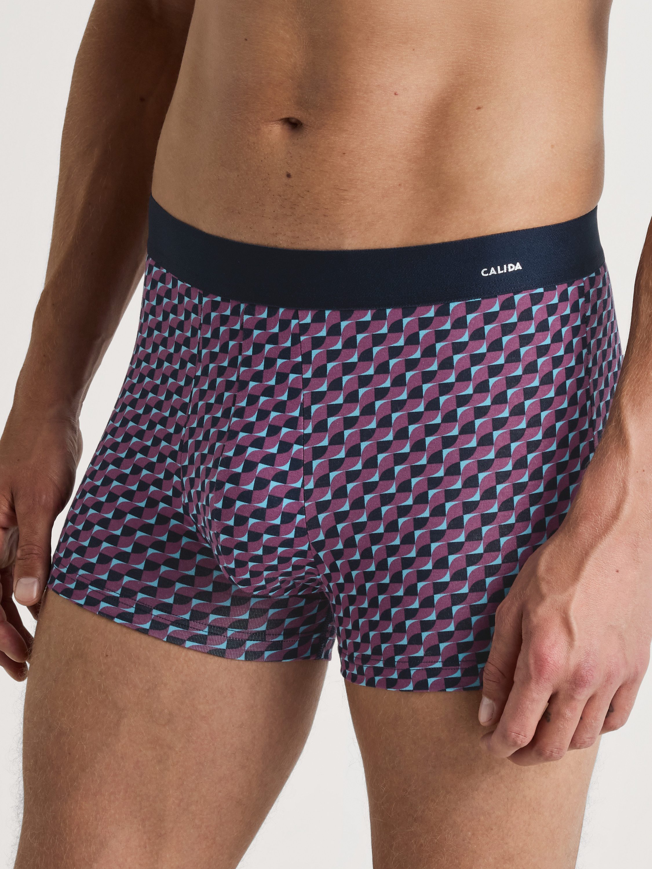 CALIDA Boxer Cotton Code Design Herren (1-St) günstig online kaufen