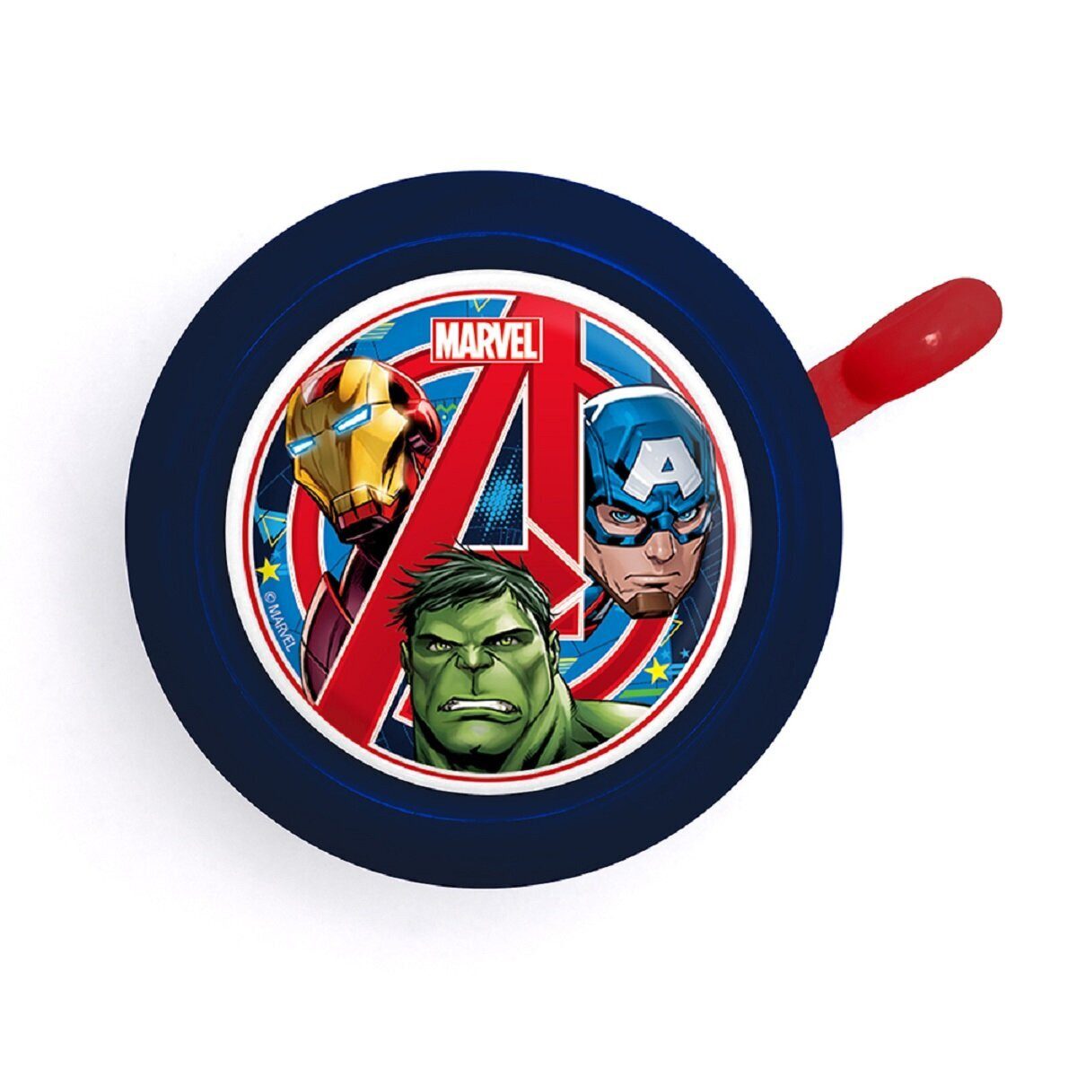 MARVEL Fahrradklingel Marvel Fahrradklingel – Bunte Metallklingel mit lautem Ton