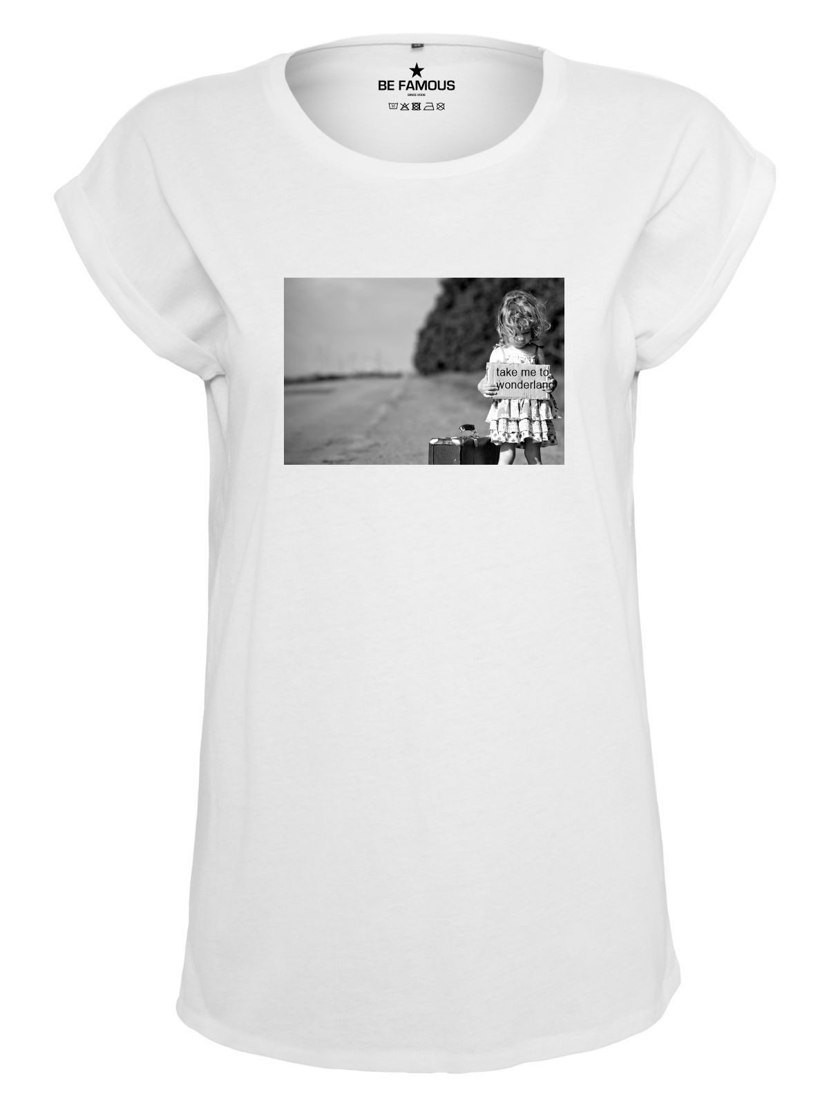 Be Famous Print-Shirt Classic Roll Up günstig online kaufen