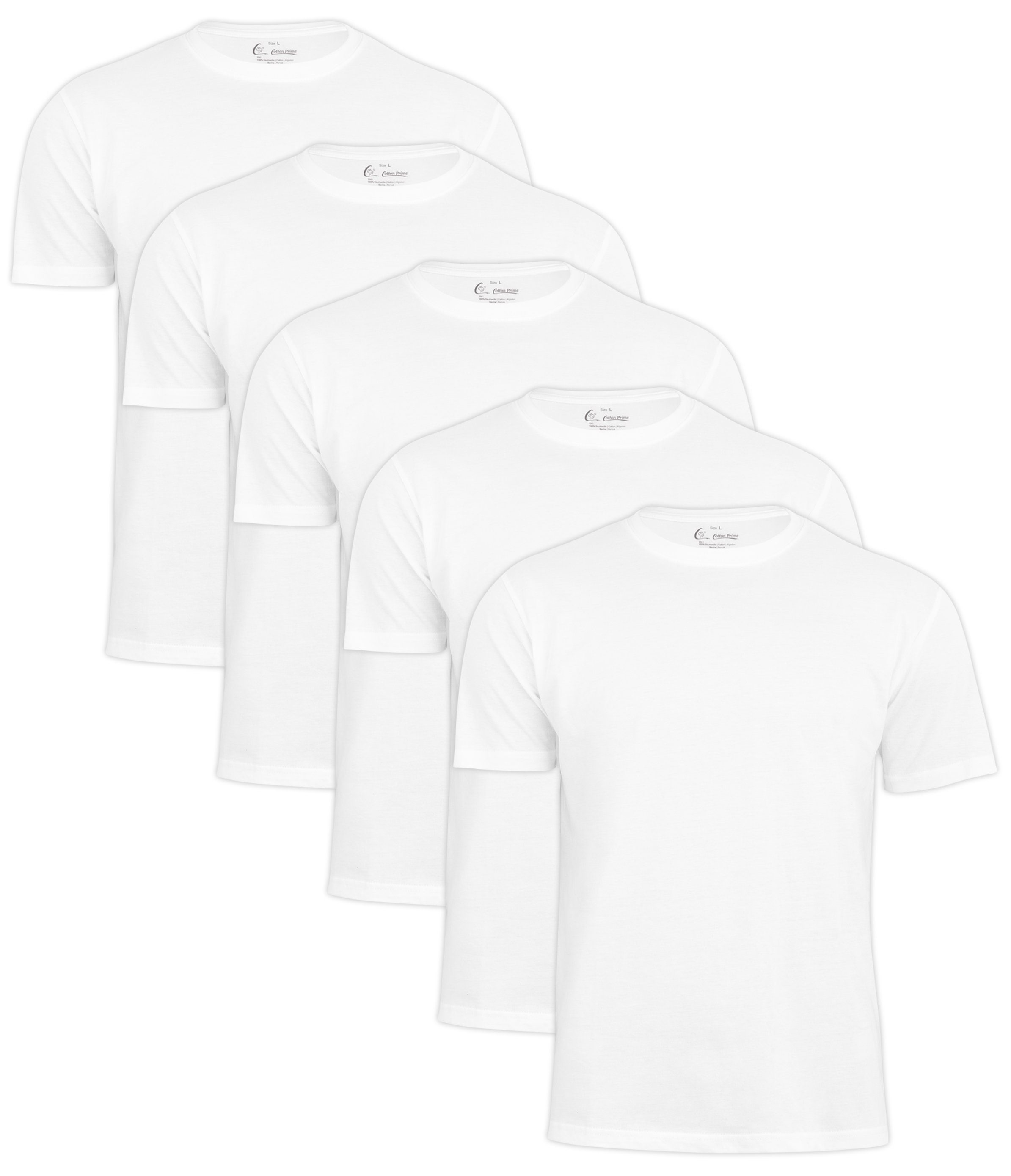Cotton Prime® T-Shirt Basic O-Neck (5-tlg) in trageangenehmer Baumwollqualität