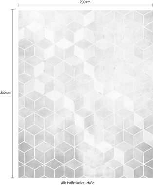 Komar Vliestapete Mosaik Azzuro, (1 St), 200x250 cm (Breite x Höhe), Vliestapete, 100 cm Bahnbreite