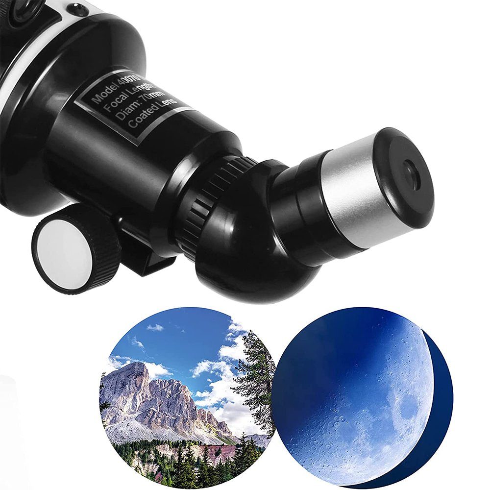 AKKEE Teleskop Teleskope für mit und Erwachsene mm 70 Handy-Adapter Astronomie Stativ, Teleskop Blende, Kinder Einsteiger, Teleskop