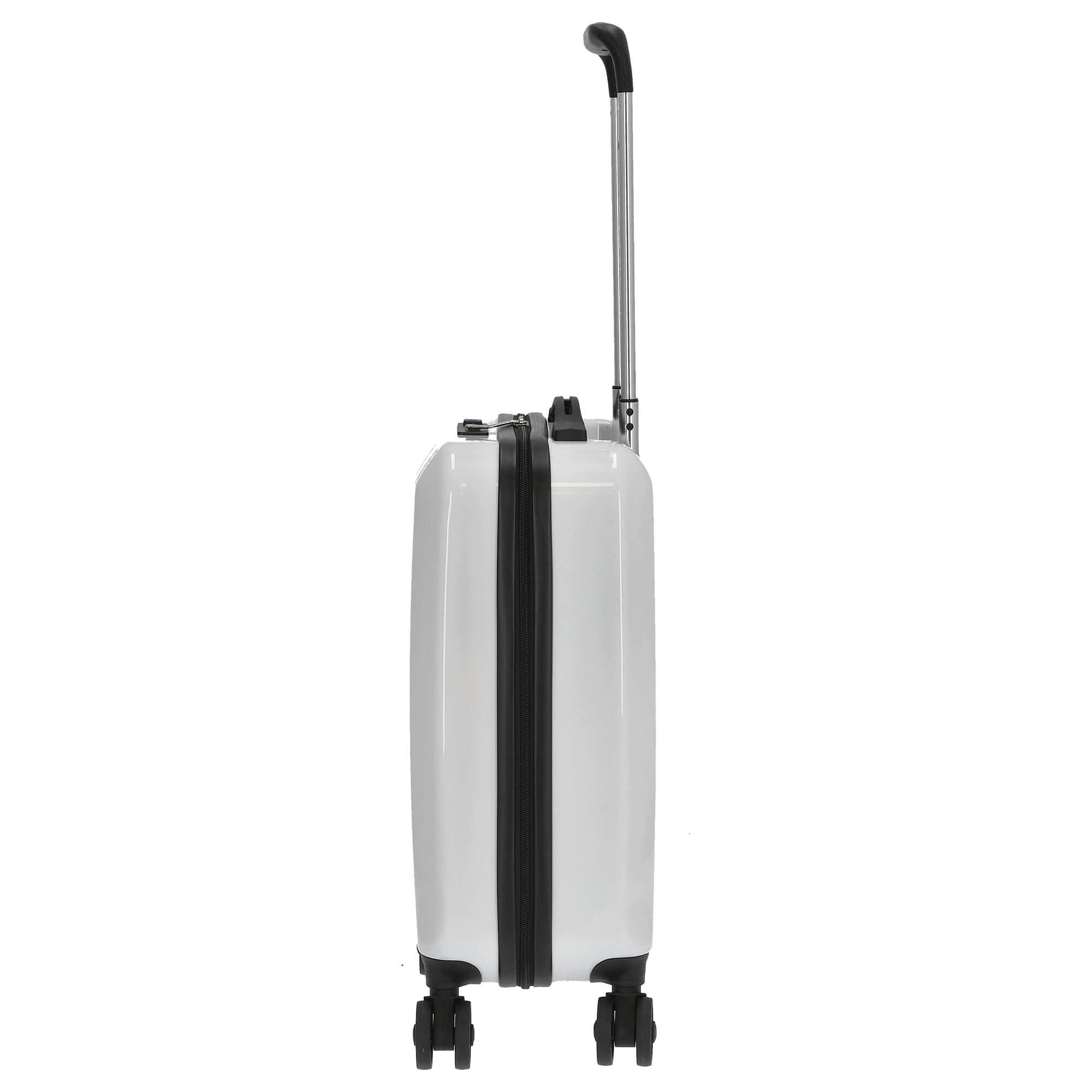 CHECK.IN® Handgepäck-Trolley London 2.0 - 4-Rollen-Trolley 50 cm (weiss), 4 Rollen