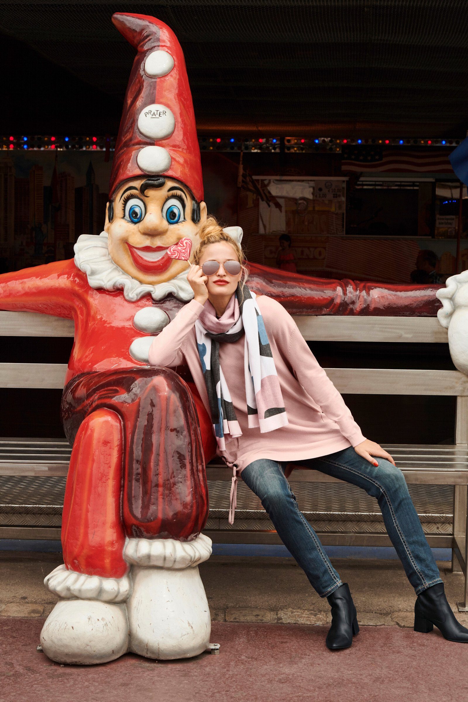 heine Strickpullover Longpullover Langarm Feinstrick