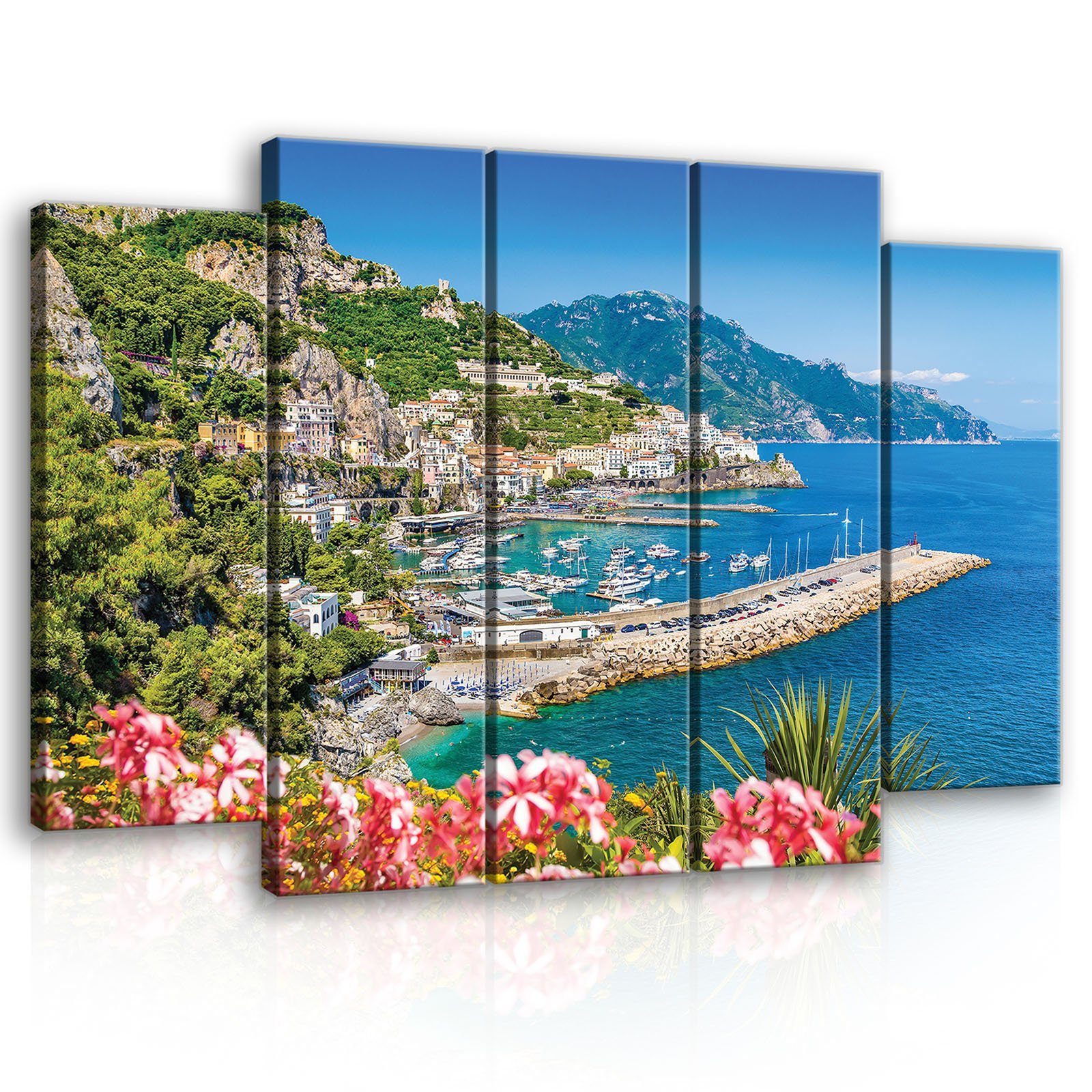 Wallarena Leinwandbild Italien Insel Stadt Wohnzimmer günstig online kaufen