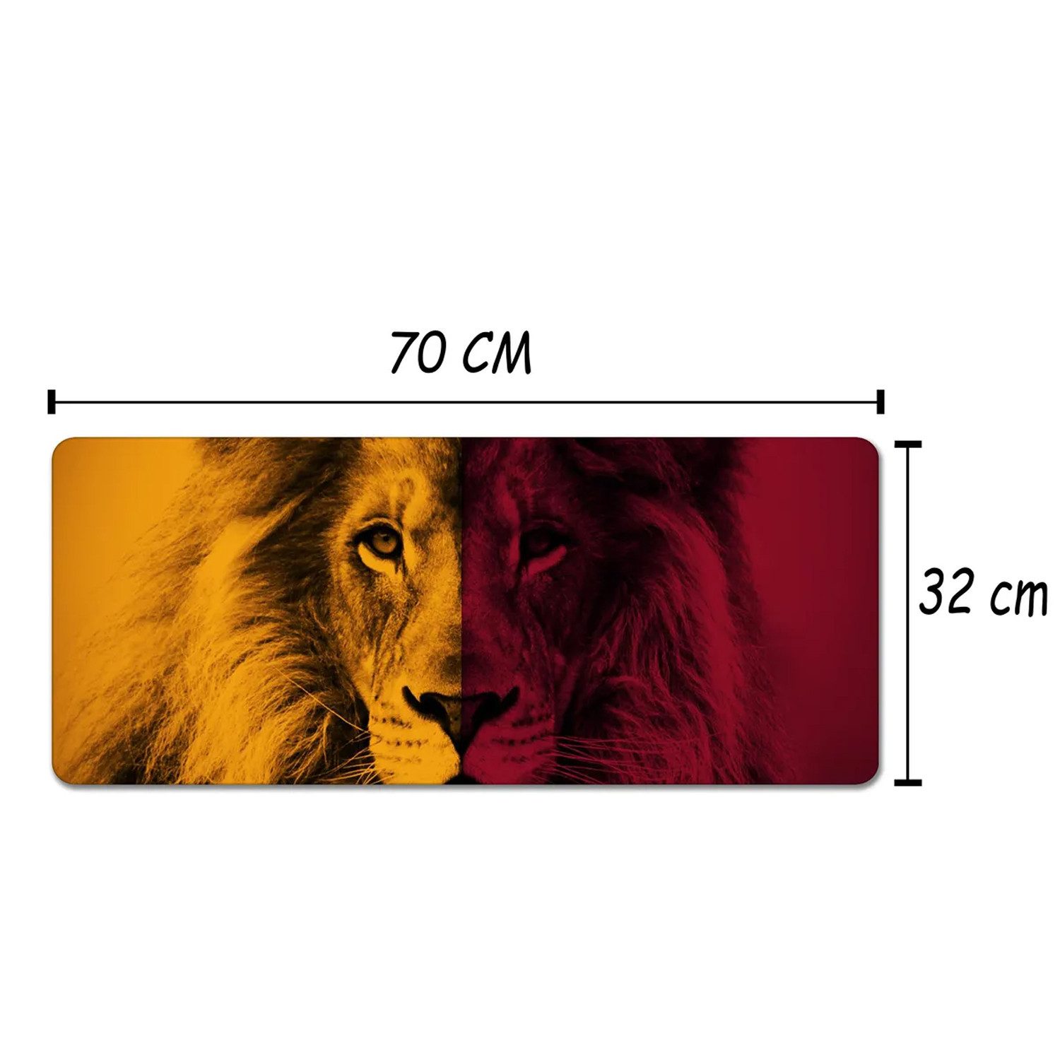 Jungengel Gaming Mauspad XXL Galatasaray Laptop / PC Unterlage Schutzmatte Gaming Matte (1-St., 1-teiliges Gaming Mauspad im Galatasaray Design, Größe 70 × 32 c – Bild 3 von 5