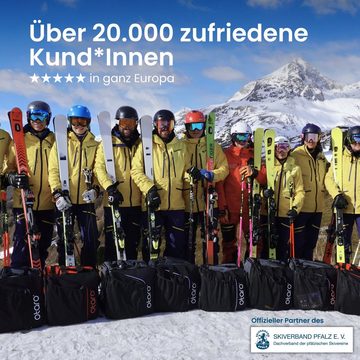 Otaro Sporttasche Skischuhtasche mit Helmfach & bequemen Rucksackträger, Pro 57L (Schutz für deine Ausrüstung, Perfekt durchdacht, ausklappbare Standfläche, für Skifahrer & Boarder)