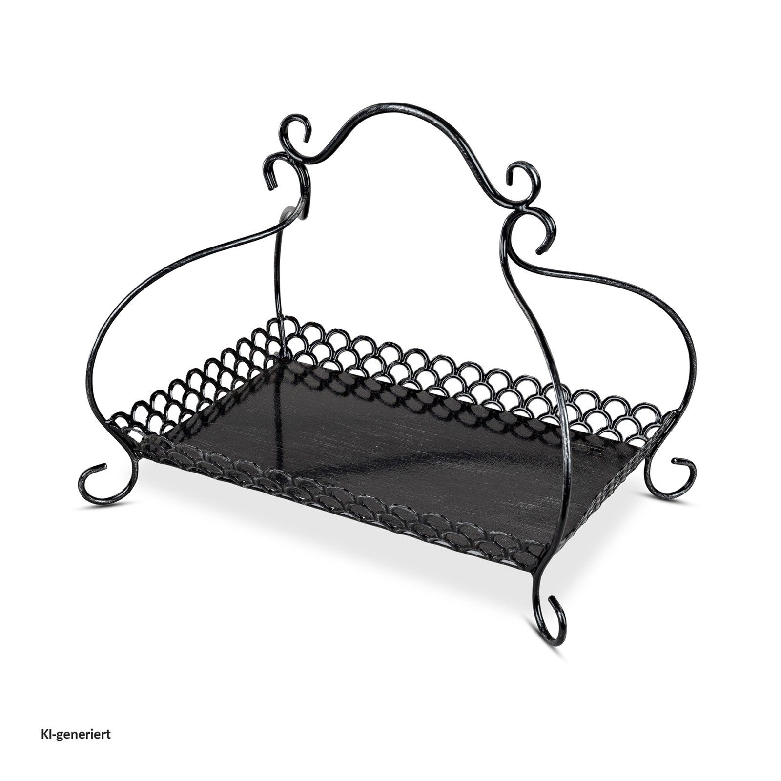 formano Obstschale Korb aus Metall Hyde Park, Metall, (1-tlg), Obstschale Servierplatte