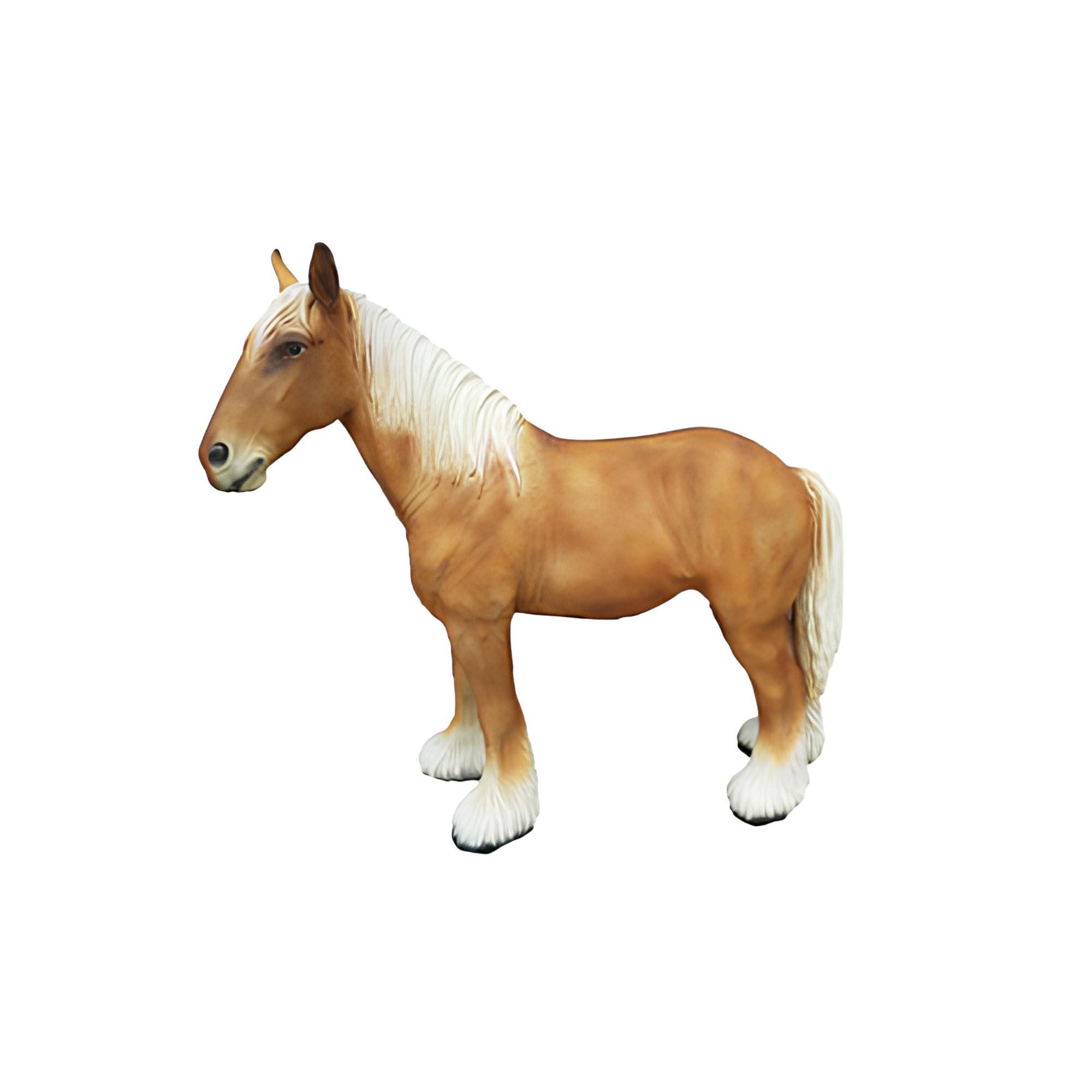 Dekofigur Lebensgroße Dekofigur "Pony" für den Garten, Statue Skulptur
