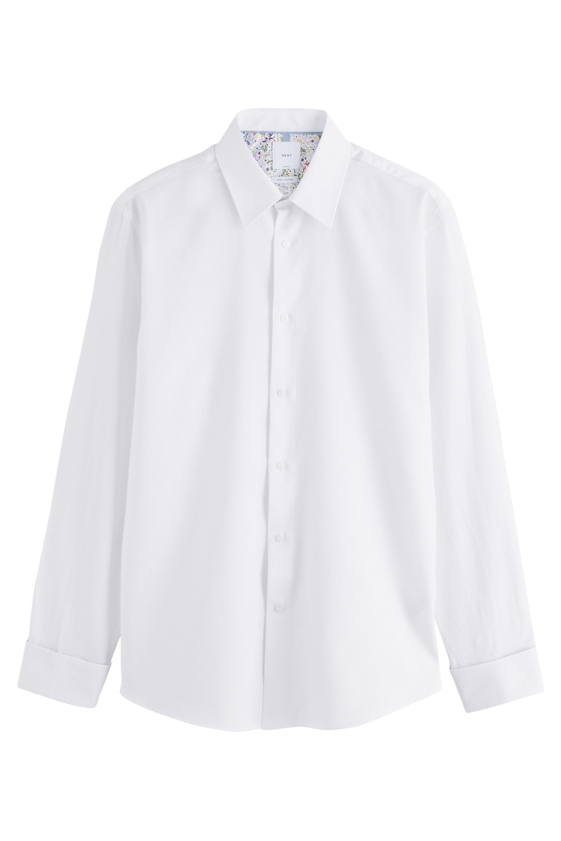 Langarmhemd Formelles, strukturiertes Slim Fit Langarmhemd