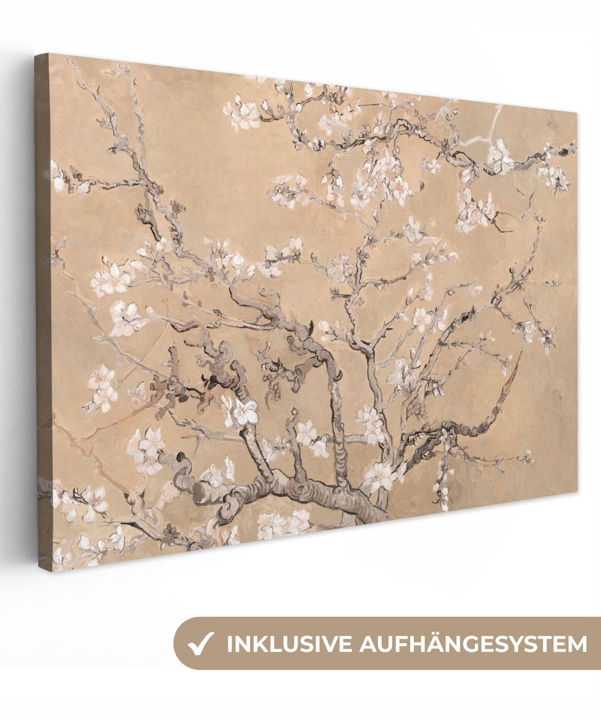 OneMillionCanvasses® Leinwandbild Mandelblüte - Kunst - günstig online kaufen