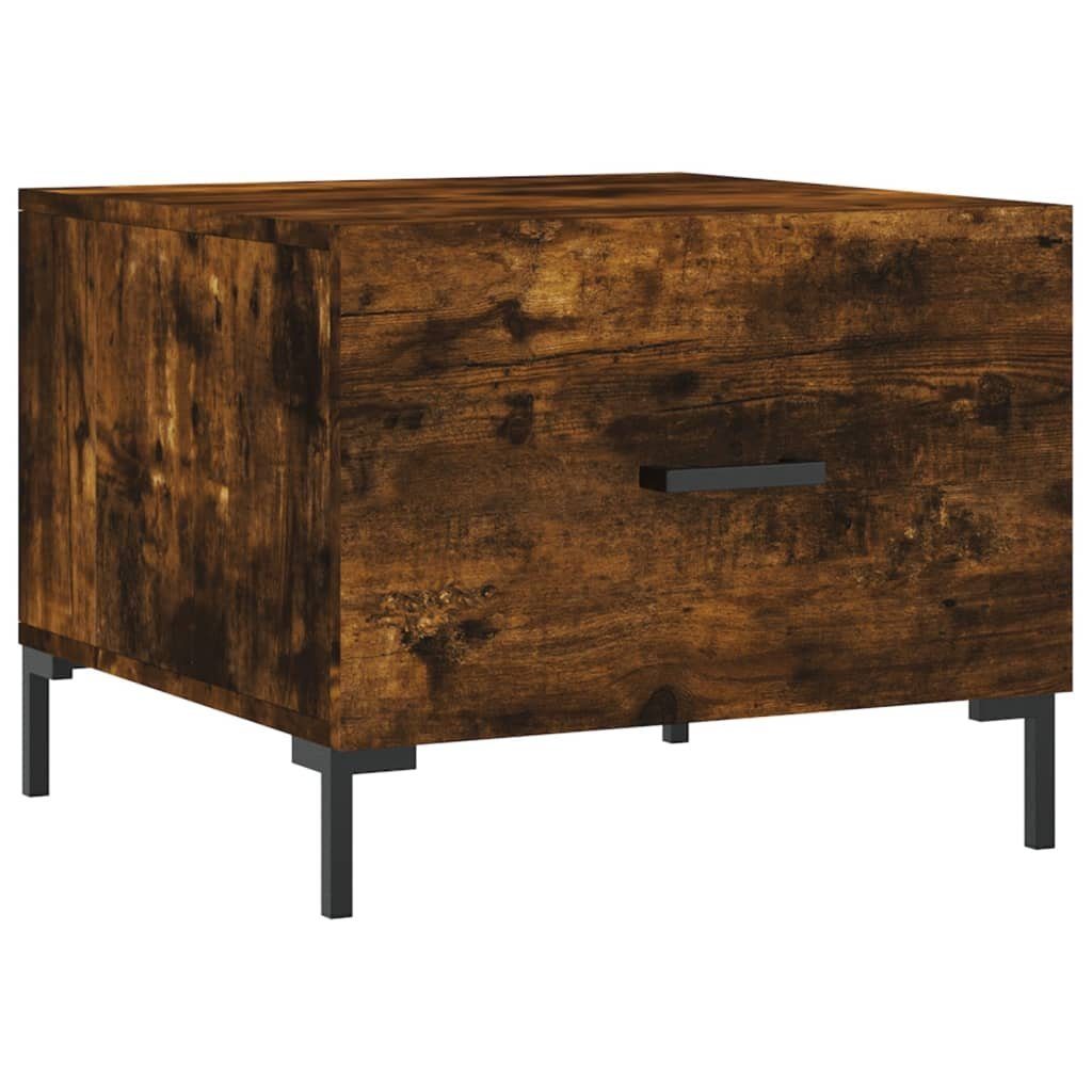 vidaXL Couchtisch Holzwerkstoff (1-St) 50x50x40 cm Couchtisch | Räuchereiche Räuchereiche Räuchereiche