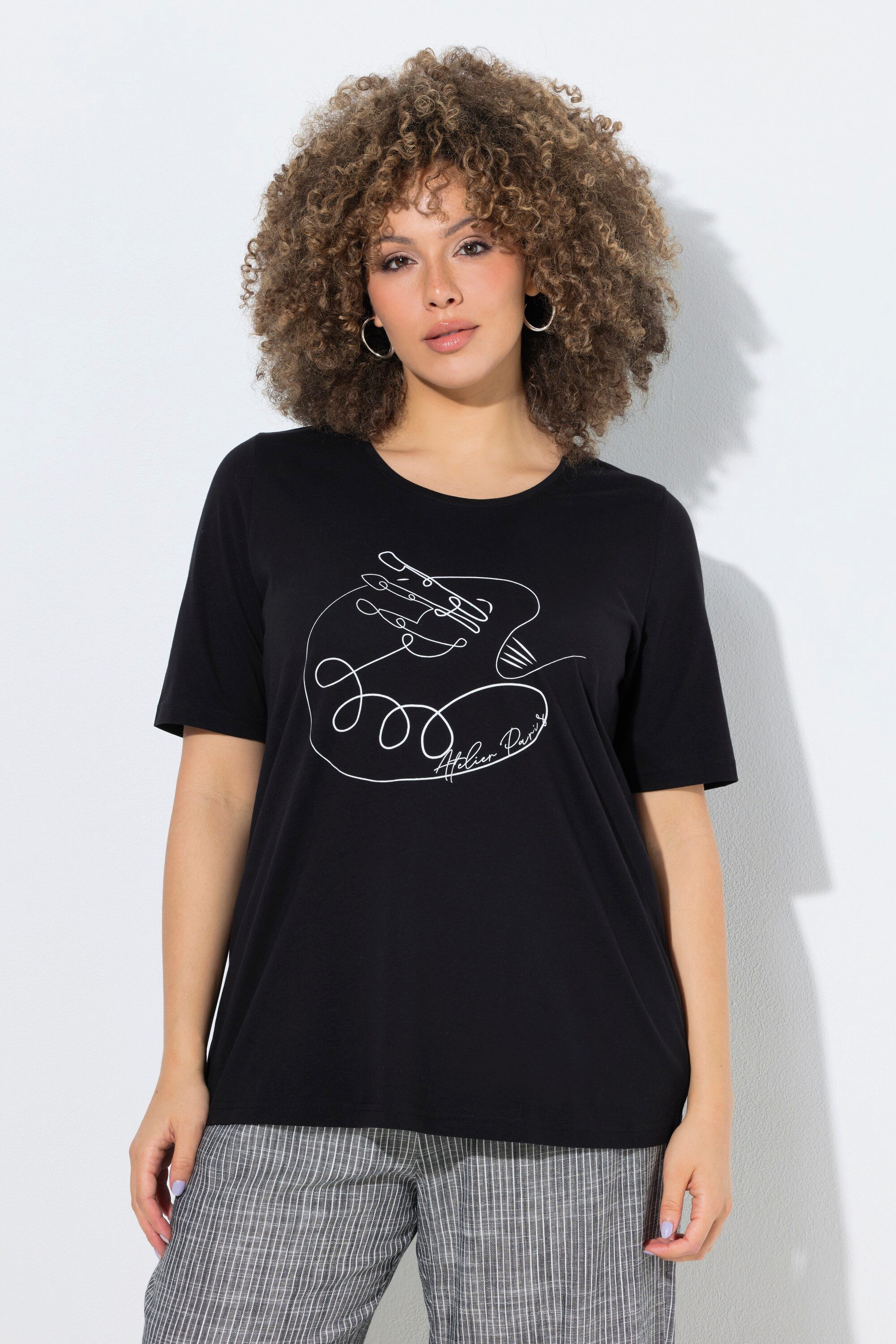 T-Shirt T-Shirt Motivdruck Classic Rundhals Halbarm