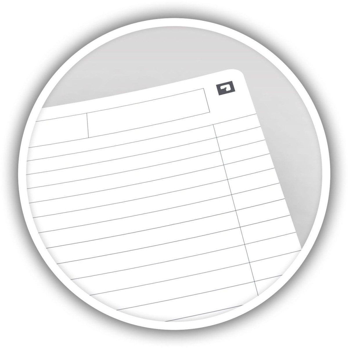 OXFORD Notenblock Spiralbuch Office Optik Paper 90 g/qm A5 7mm liniert 90