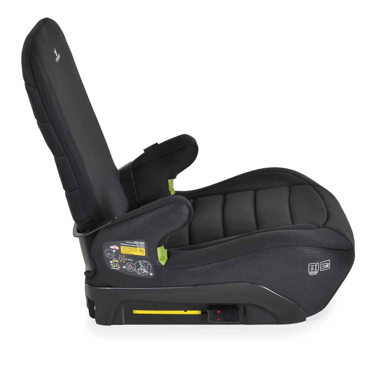 Cangaroo Kindersitzerhöhung Galaxy Isofix (125-150 cm), ab: 4, bis: 12, Gruppe 3, Rückenlehne, i-Size, klappbar, vorwärts gerichtet, schneller – Bild 4 von 5