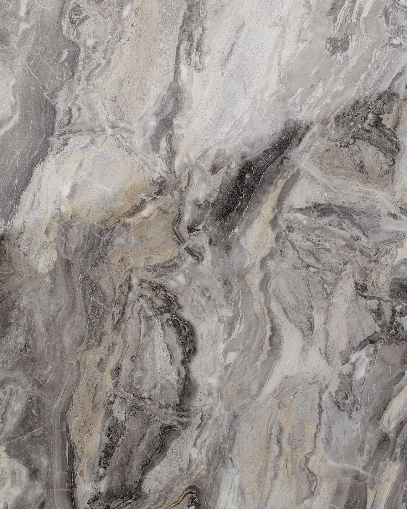 Wallface Dekorpaneele 19340 Wandverkleidung in Marmor Optik glänzend grau 2,6m2, BxL: 100x260 cm, 2.6 qm, (Dekorpaneel, 1-tlg., Wandverkleidung in Marmor-Optik) selbstklebend, grau, glänzend, abriebfest