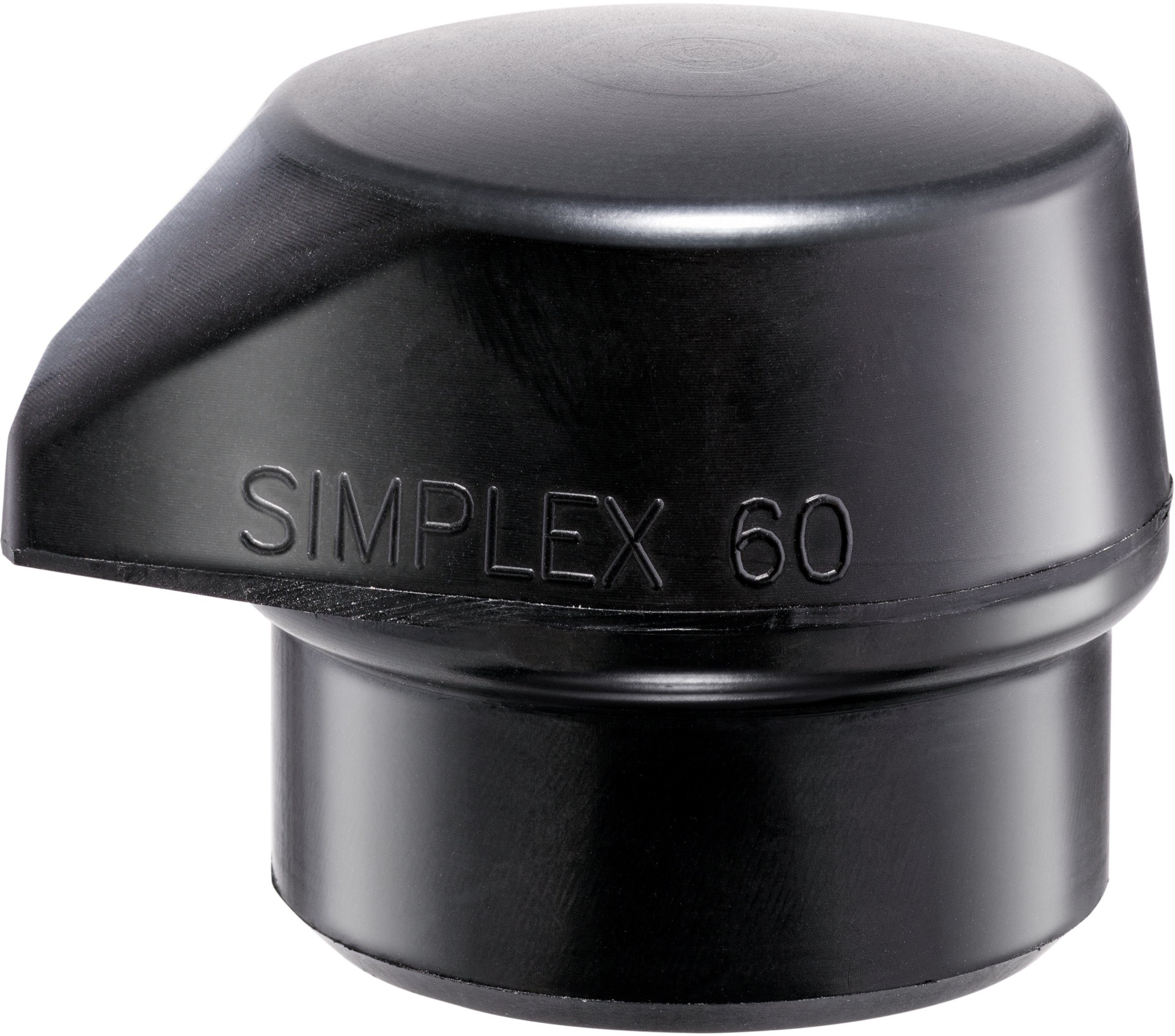 Halder KG Hammer Halder Simplex Einsatz mit Standfuß 60mm Gummikomposition, schwarz - 3202.260