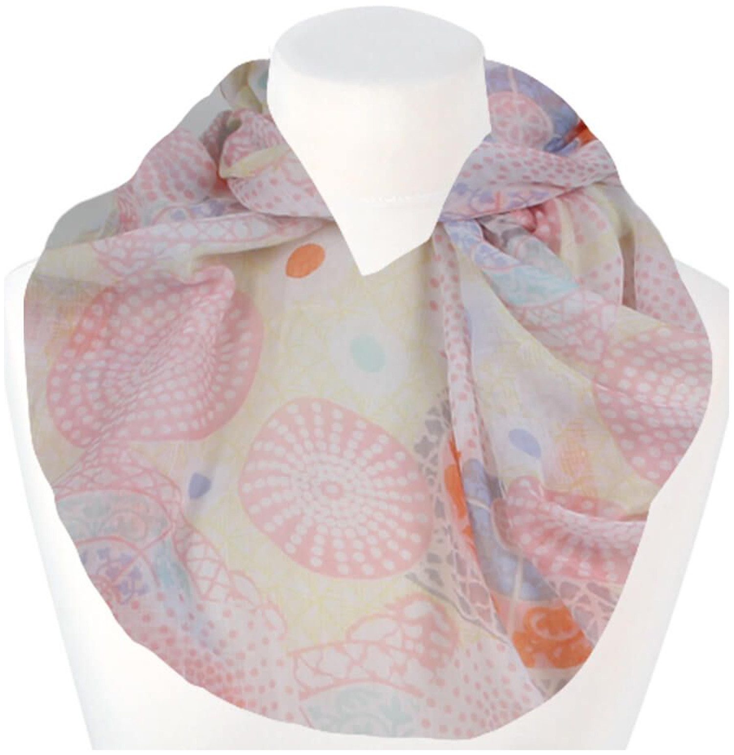chic4home Loop Voyage Vibes, (1-St. 1-teilig), Damen Loop-Schal Schlauchschal Mandala Muster