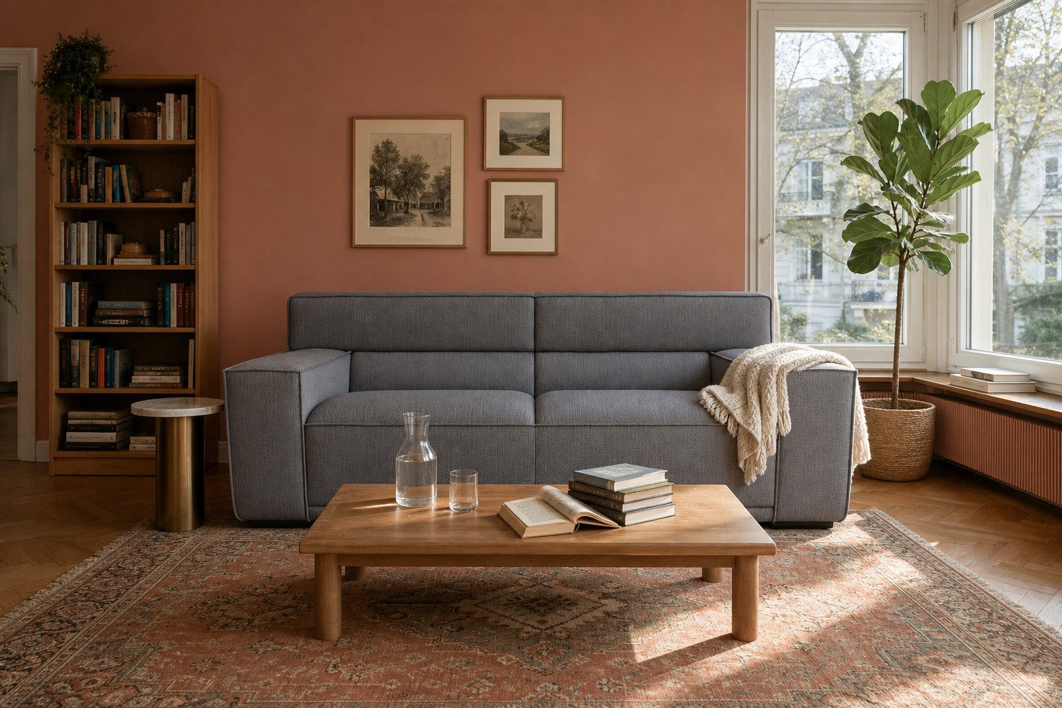 foamnova 3-Sitzer Umea, B: 204 cm, modern, klare Linien, für bis zu 3 Personen