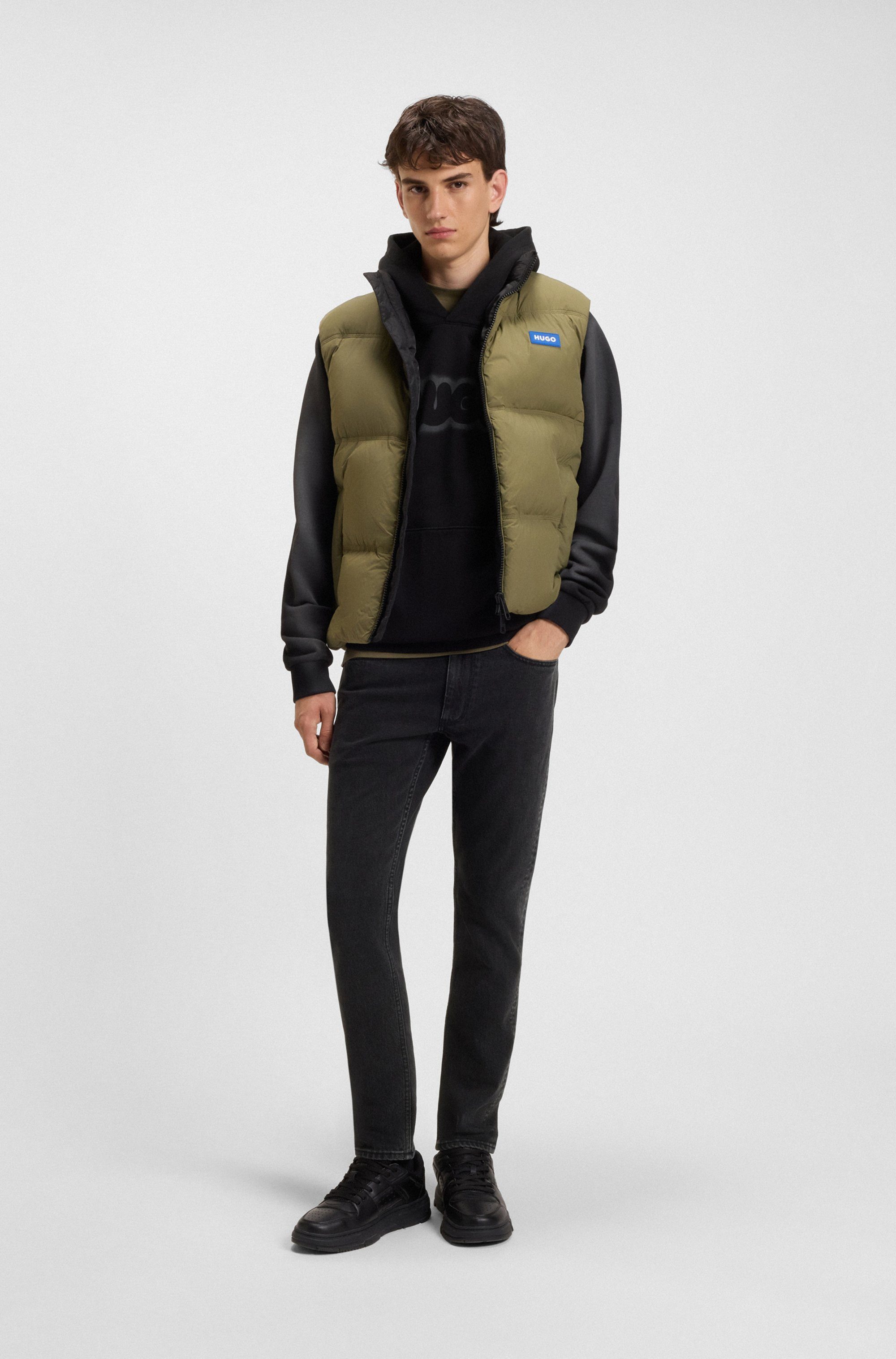 HUGO Slim-fit-Jeans Zane mit angesetztem Bund
