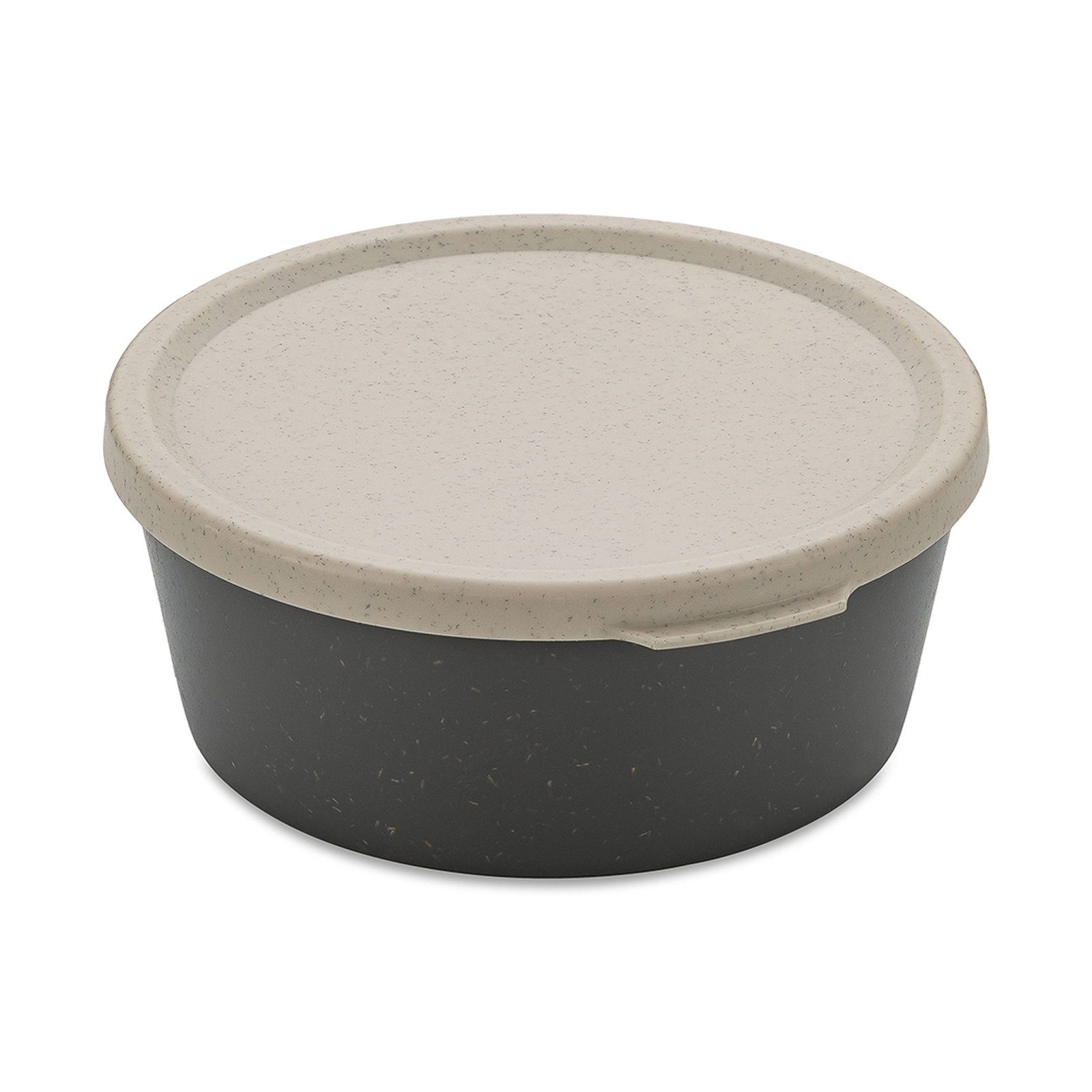 KOZIOL Vorratsdose Schale 890 ml mit Deckel CONNECT BOWL, Kunststoff, (Stück, 1-tlg), Vorratsdose Lunchbox Kunststoff Grau