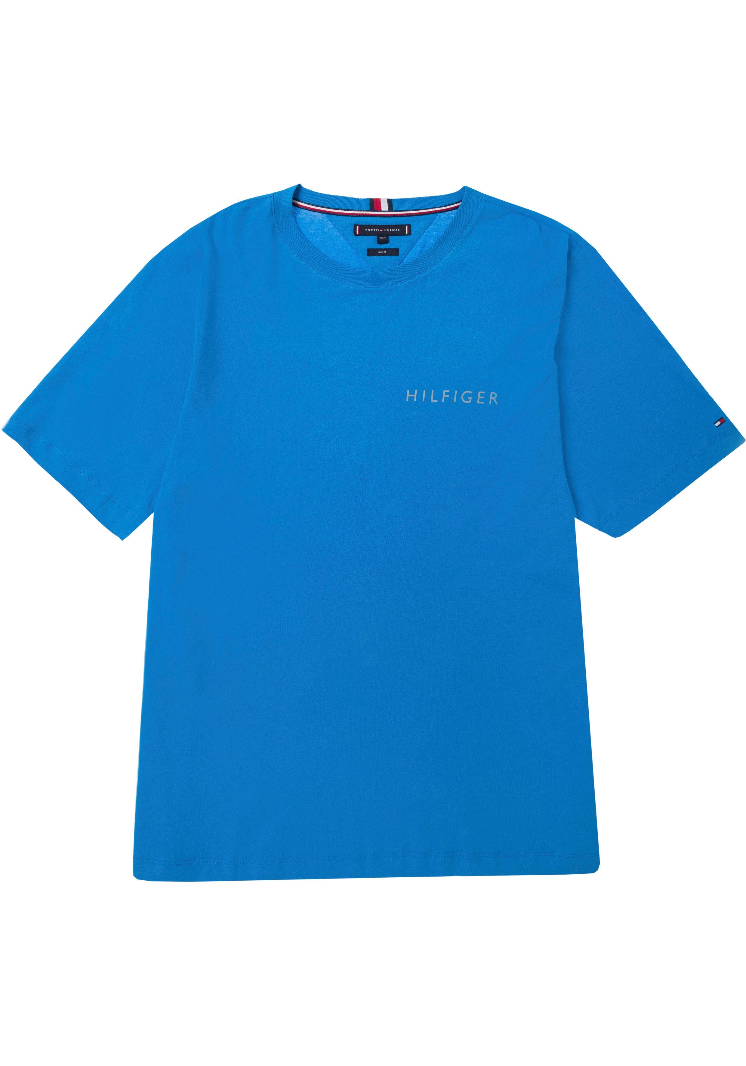 Tommy Hilfiger Big & Tall Kurzarmshirt (1-tlg) mit Tommy Hilfier Labelstreifen innen am Ausschnitt azurblau | T-Shirts