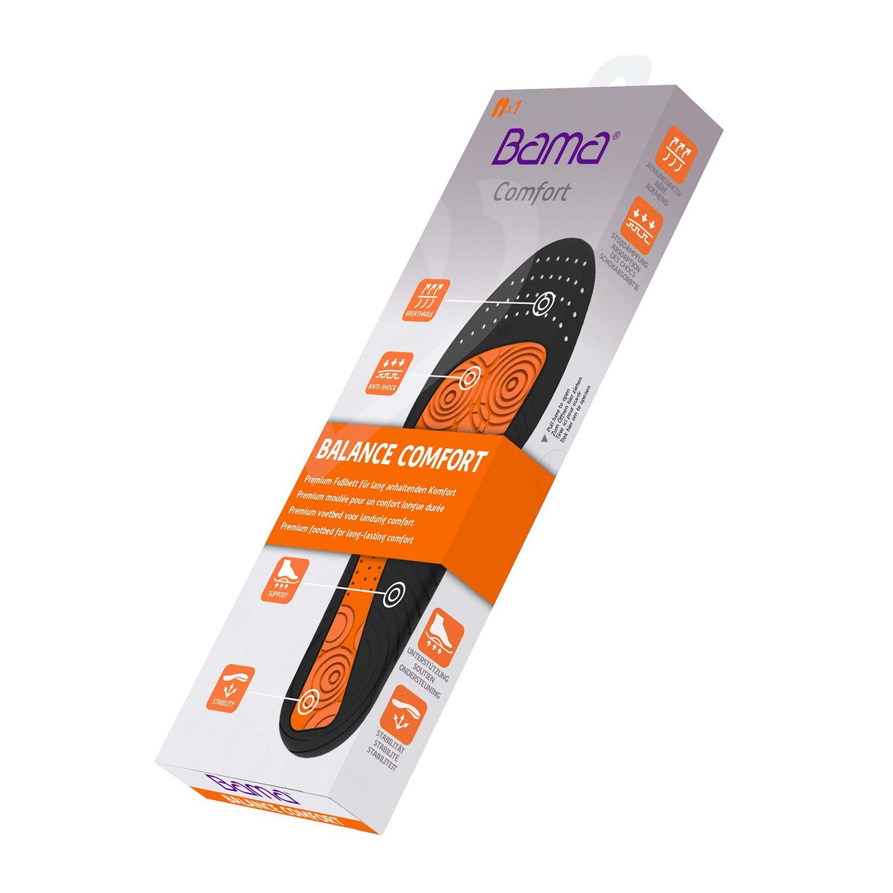 BAMA Group Einlegesohlen BAMA Balance Comfort Fußbett Einzelgrößen 36 - 46