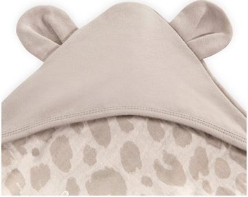 Babydecke Baby Einschlagdecke, Snuggle N Dream leo natural, Hauck, mit Kapuze