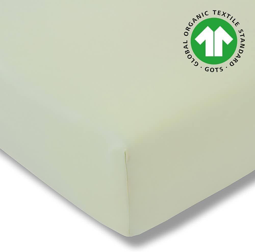 Estella Spannbettlaken natürlich BIO Feinjersey Spannbettlaken, BIO-Baumwolle, Gummizug: Gummizug