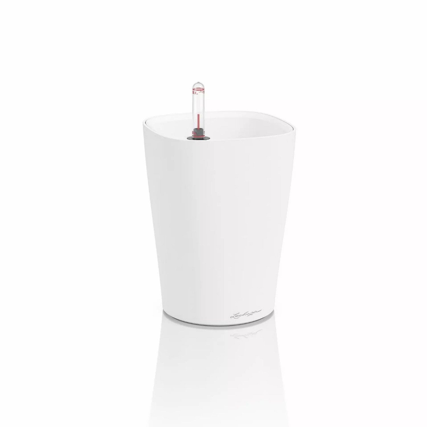Blumentopf Deltini Premium, Komplettset weiß matt