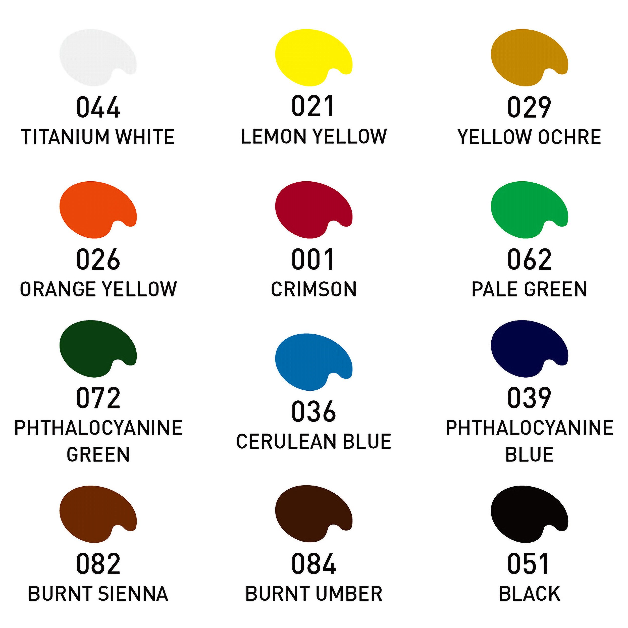 ESENG Acrylfarbe Premium FRUIT AP-12, 12-ml-Tuben, 12 & 24 Farben, für Leinwände, Holz