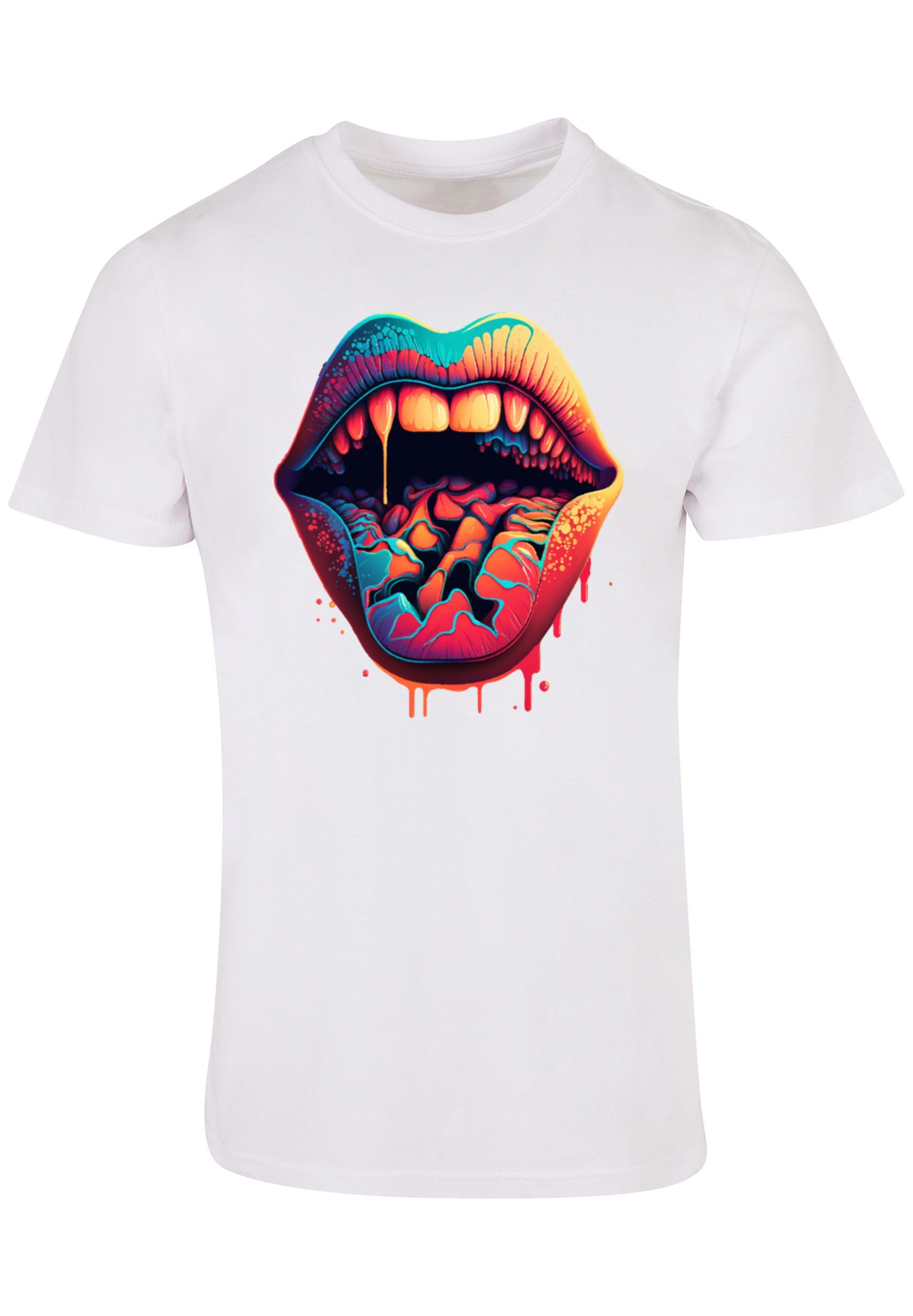 T-Shirt UNISEX Lips TEE Drooling Print F4NT4STIC