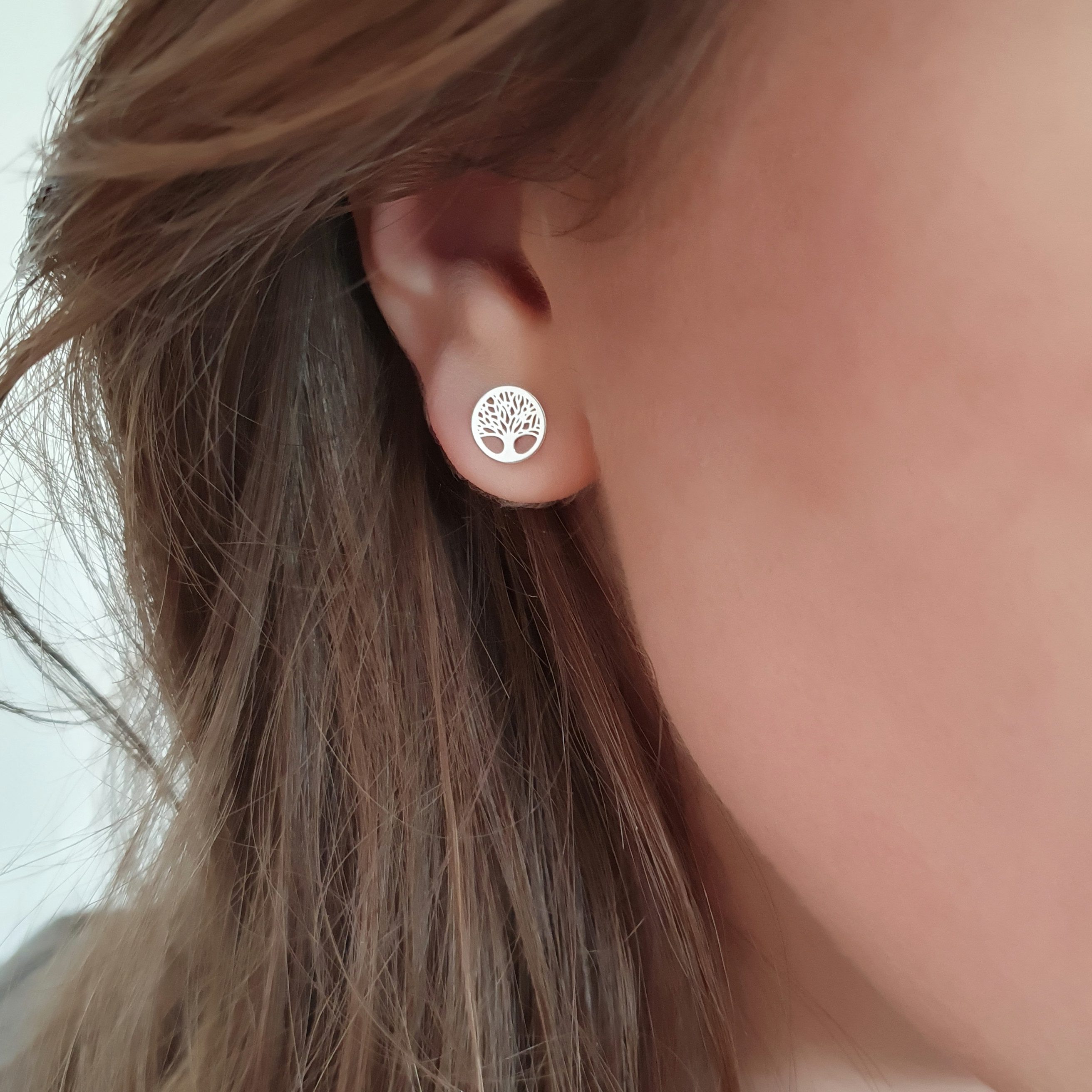 SCHOSCHON Paar Ohrstecker Lebensbaum Ohrstecker 925 Silber, Baum des Lebens günstig online kaufen