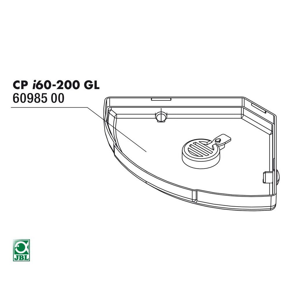Aquariumfilter Ersatzteil CP i_gl Bodenplatte mit Ventil